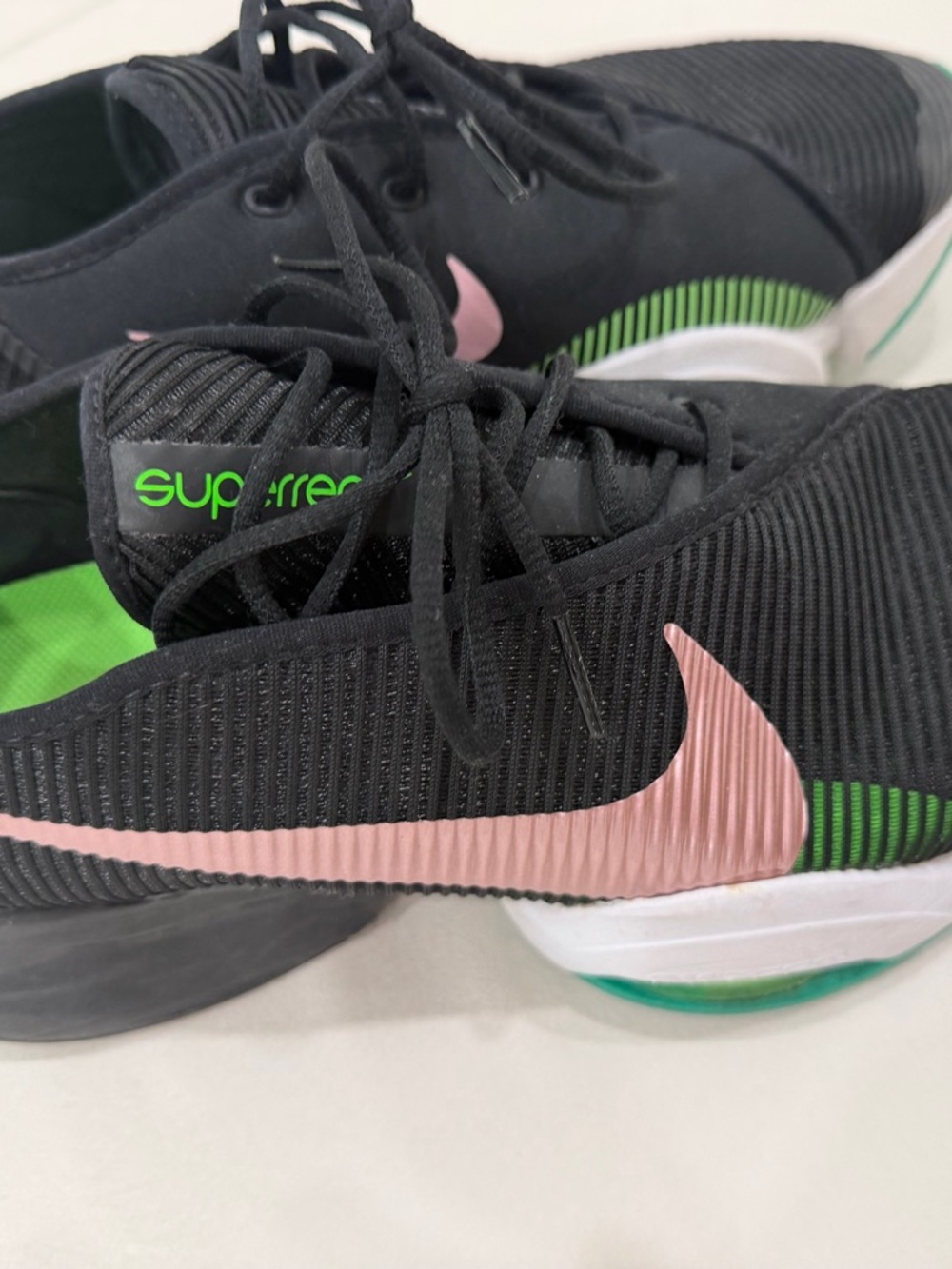 Nike Women’s Air Zoom SuperRep Training Shoe - Black/Pink/Green - Picture 2 of 6